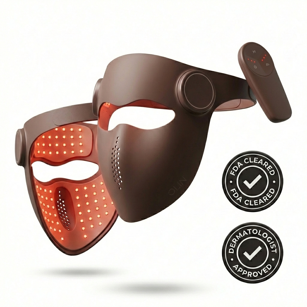 OLIN Wireless Red Light Mask — full therapeutic dose