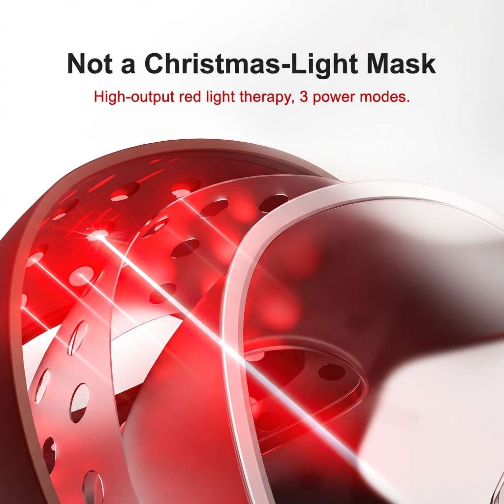 3-Mode Smart Light System — OLIN Wireless Red Light Mask